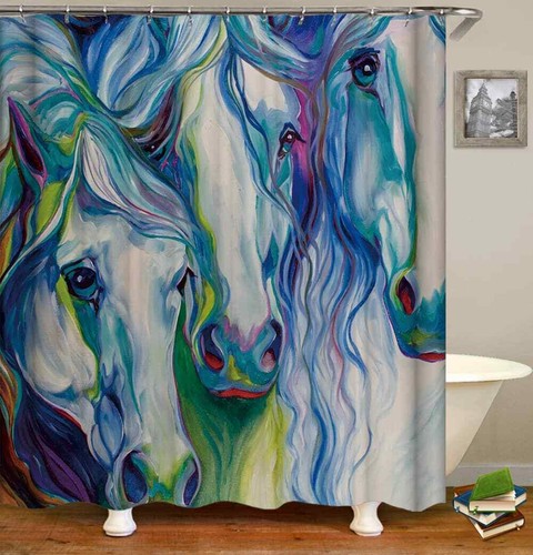 Colored horse hair shower - horse,