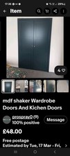 mdf shaker wardrobe doors