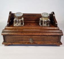 Antique Wooden Galleried Desk