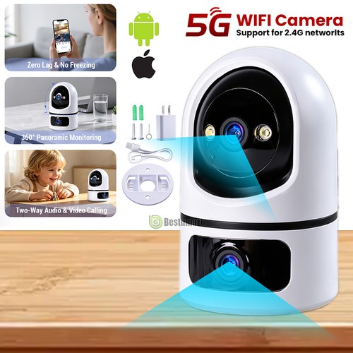 Wireless dual lens pan - dual-lens, 2k