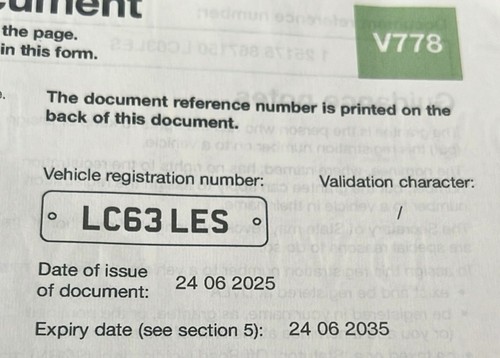 Private number plate lc63 les - plate,