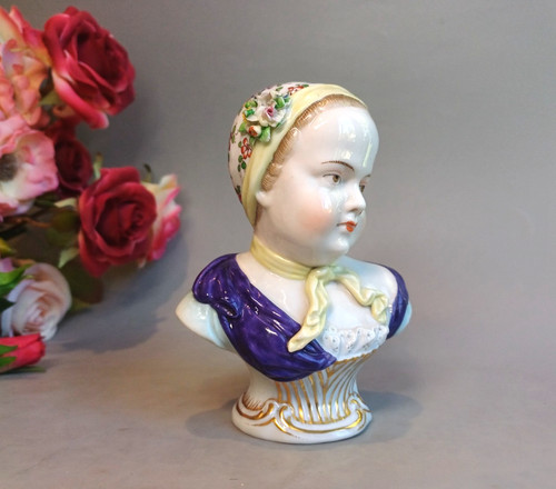 Antique vienna girl figurine - antique,