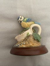Bluetit Bird With Nest ornament 