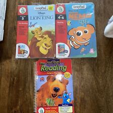 LeapFrog LeapPad Disney Learning Games x2 & bear in the big blue house book