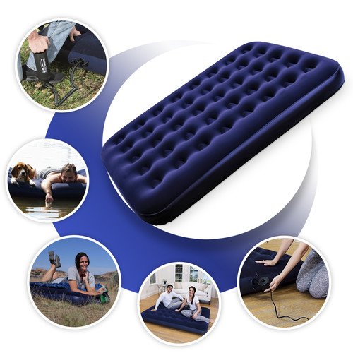 Inflatable double air bed - ,