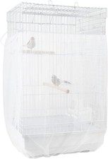 Seed Catcher for Bird Cage, Adjustable Nylon Net, Universal Washable Cage Skirt