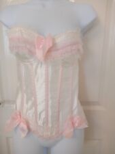 Saloon Bar Girl Lace & Ribbon Bustier Bundle. Size 10/12