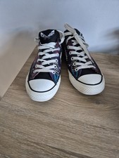Rare Cat woman dc comics Converse all star shoes UK 6 low top trainers catwoman