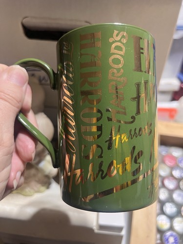 Vintage harrods green gold - harrods, w/gold