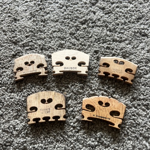 Vintage violin bridges - 5,