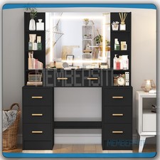 Large Black Dressing Table