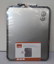 Nobo Mini Magnetic Whiteboard With Slim Silver Frame, Portable QB05442CD