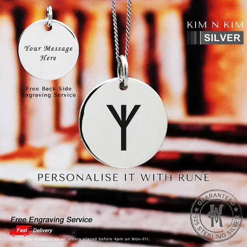 Viking rune pendant necklace - viking,