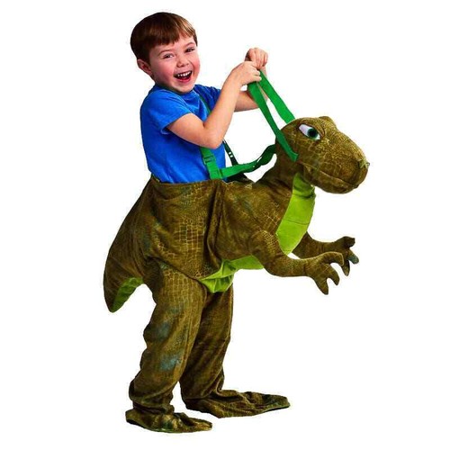 Dinosaur ride fancy dress - dinosaur, on