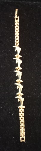 Dolphin bracelet gold tone - dolphin,