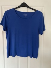 Ladies Blue Short Sleeved