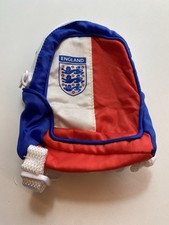 Build a Bear England FC Football Rucksack Backpack Bag Accessory Blue Red Lions