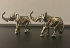 Elegant Brass Elephant Statues
