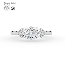 Radiant Diamond Trilogy Ring