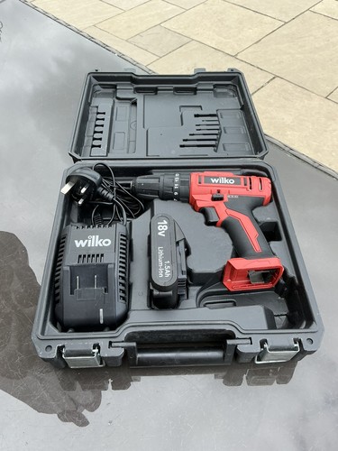 Wilko cordless 18v drill - 18v, /