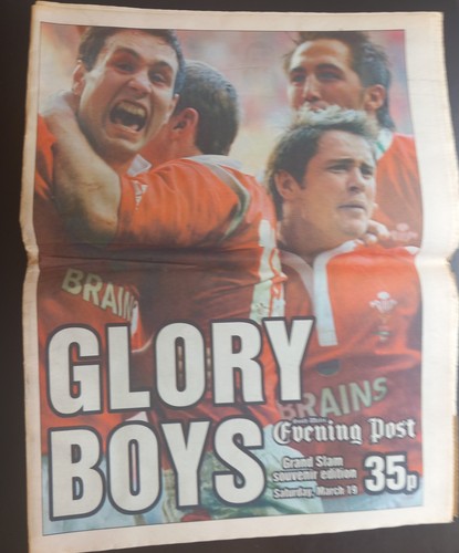 Rugby memorabilia wales grand - rugby,