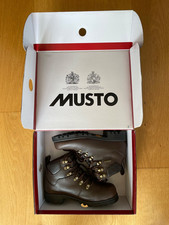 MUSTO Brown Gore-Tex Vibram Leather Walking Hiking Boots UK 6 Box Excellent 