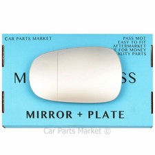 For Renault Clio mk2 94-08 Left side Aspheric wing mirror glass with plate