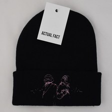 Daft Punk Roll Up Black Beanie