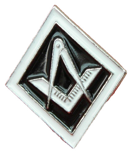 Masonic square compass pin - masonic, &