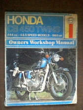 HONDA CB450 TWINS 1965 ON HAYNES WORKSHOP MANUAL