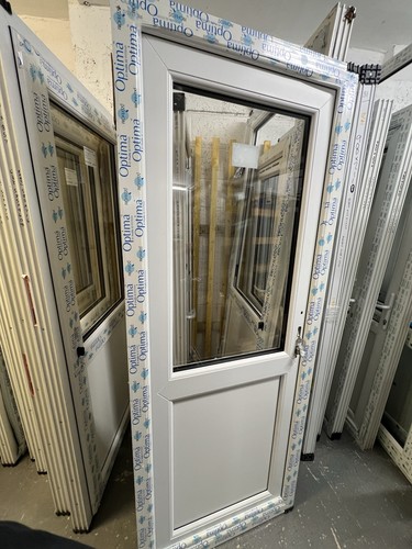 Upvc single door white - door,