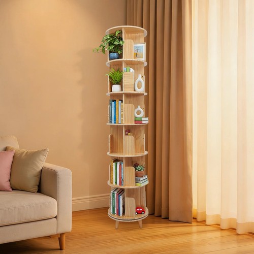 Rotating bookshelf display - rotating,