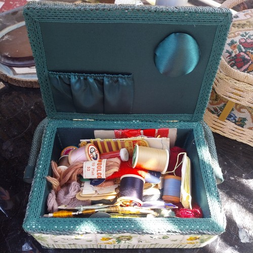 Small fabric covered sewing - covered,