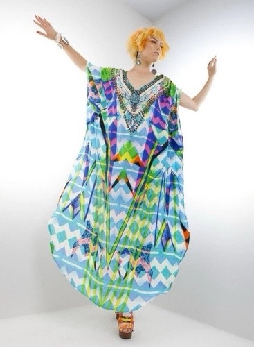 Camilla long kaftan dress one - long,