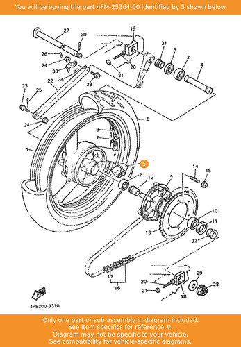 Yamaha damper 4fm 25364 - damper,, 4fm-25364-00