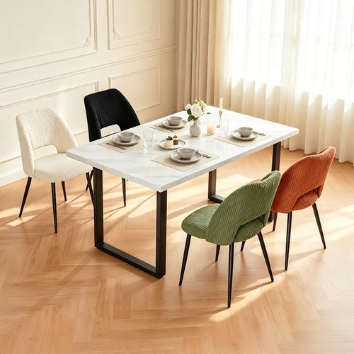 Marble effect wooden - wooden, table