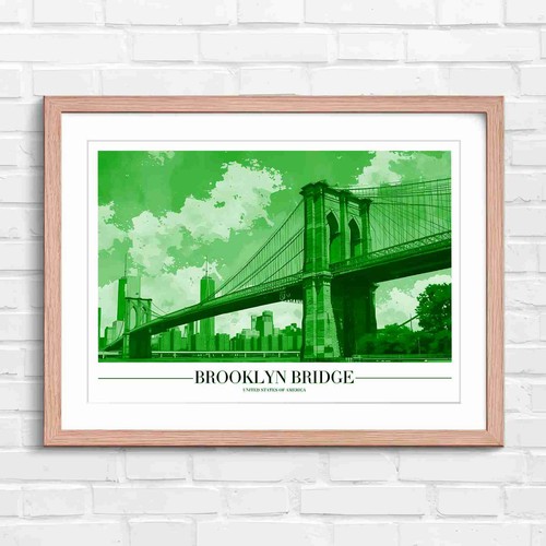 Vintage brooklyn bridge new - brooklyn,