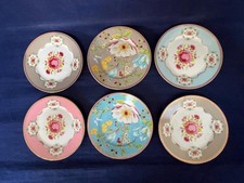 PIP HOME 17.5 CM FLOWER SIDE PLATES X 6 - EXCELLENT