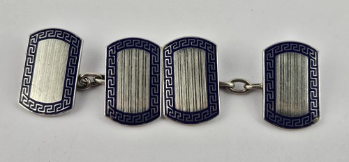 Men chain link cufflinks - link,