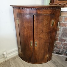 George III Oak Bow-Front