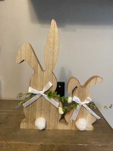 Wooden large and small - small, bunny