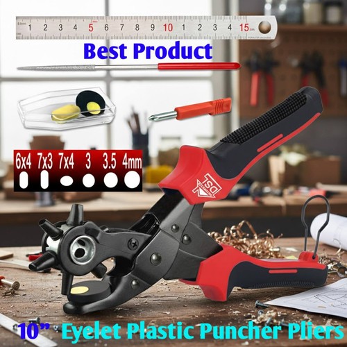 Leather hole punch belt - 10"leather,