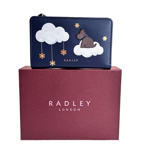 Radley purse blue leather coin - purse,