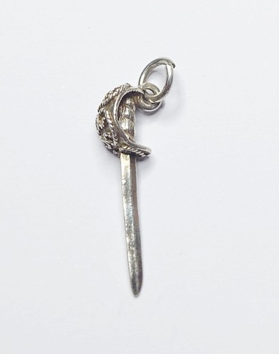 Vintage sterling silver sword - vintage,
