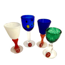 4 x Swedish Art Glass  By