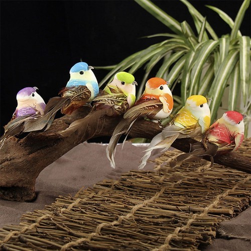 6pcs cute fake birds - cute,