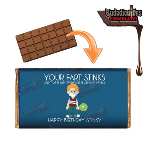 Rude chocolate bar - , wrapper