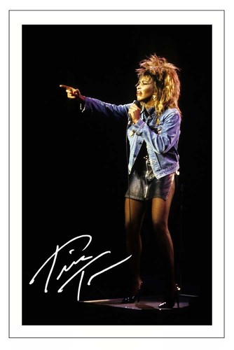 Tina turner signed photo print - tina,