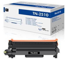 4 Toner Cartridge TN-2510XL TN2510 Fits For Brother DCP-L2620DW L2627DW LOT