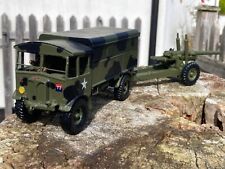 1/32 scale Bengurion WW2 hand-built military AEC Matador Truck c/w 5.5in gun